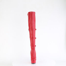Pleaser DELIGHT-3018 Platform Overknee Boots Faux Leather...