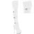 Pleaser DELIGHT-3018 Platform Overknee Boots Faux Leather White EU-38 / US-8