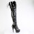 Pleaser DELIGHT-3022 Platform Overknee Boots Patent Black EU-36 / US-6