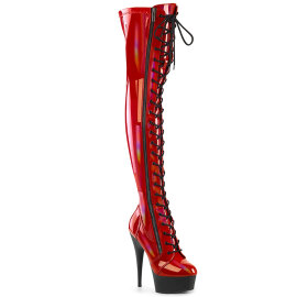 Pleaser DELIGHT-3029 Platform Overknee Boots Patent...