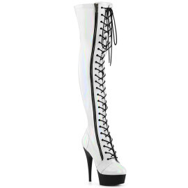 Pleaser DELIGHT-3029 Platform Overknee Boots Patent...
