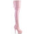 Pleaser DELIGHT-3063 Platform Overknee Boots Patent Pink EU-36 / US-6
