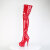 Pleaser DELIGHT-4000 Platform Overknee Boots Patent Red EU-36 / US-6