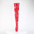 Pleaser DELIGHT-4000 Platform Overknee Boots Patent Red EU-36 / US-6