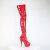 Pleaser DELIGHT-4000 Platform Overknee Boots Patent Red EU-36 / US-6