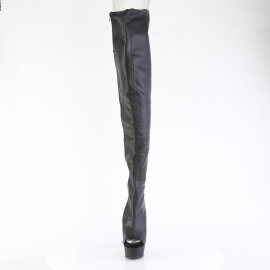 Pleaser DELIGHT-4019 Platform Overknee Boots Faux Leather...