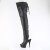 Pleaser DELIGHT-4019 Platform Overknee Boots Faux Leather Black EU-42 / US-12