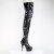 Pleaser DELIGHT-4050 Platform Overknee Boots Patent Black EU-42 / US-12