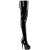 Pleaser DELIGHT-4063 Platform Overknee Boots Patent Black EU-37 / US-7