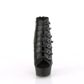 Pleaser DELIGHT-600-11 Platform Ankle Boots Faux Leather...