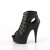 Pleaser DELIGHT-600-11 Platform Ankle Boots Faux Leather Black EU-35 / US-5