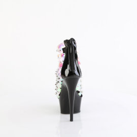 Pleaser DELIGHT-600-9 Platform Ankle Boots Patent Hologram Multicolored EU-35 / US-5