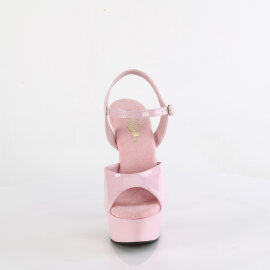 Pleaser DELIGHT-609 Platform Sandalettes Patent Pink...