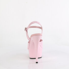Pleaser DELIGHT-609 Platform Sandalettes Patent Pink EU-42 / US-12