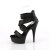 Pleaser DELIGHT-620 Platform Sandalettes Fabric Black EU-40 / US-10