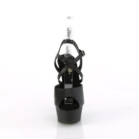 Pleaser DELIGHT-624-1 Platform Sandalettes Faux Leather...