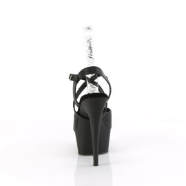 Pleaser DELIGHT-624-1 Platform Sandalettes Faux Leather Black EU-36 / US-6
