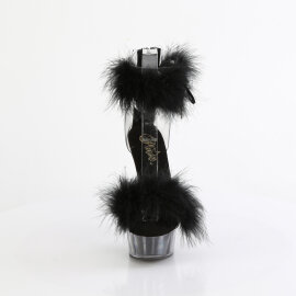 Pleaser DELIGHT-624F Platform Sandalettes Clear Black...
