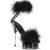 Pleaser DELIGHT-624F Platform Sandalettes Clear Black EU-35 / US-5