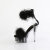 Pleaser DELIGHT-624F Platform Sandalettes Clear Black EU-35 / US-5