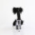 Pleaser DELIGHT-624F Platform Sandalettes Clear Black EU-35 / US-5