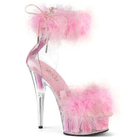 Pleaser DELIGHT-624F Platform Sandalettes Clear Pink...