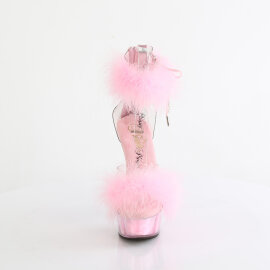 Pleaser DELIGHT-624F Platform Sandalettes Clear Pink...