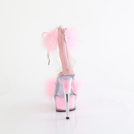 Pleaser DELIGHT-624F Platform Sandalettes Clear Pink EU-40 / US-10