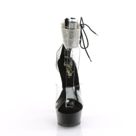 Pleaser DELIGHT-624RS Platform Sandalettes Clear...
