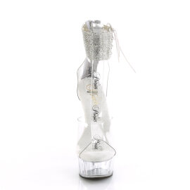 Pleaser DELIGHT-624RS Platform Sandalettes Clear...