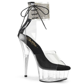 Pleaser DELIGHT-624RS Platform Sandalettes Clear...