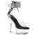 Pleaser DELIGHT-624RS Platform Sandalettes Clear Rhinestones Black EU-42 / US-12
