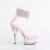 Pleaser DELIGHT-624RS Platform Sandalettes Clear Rhinestones Silver EU-42 / US-12