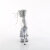 Pleaser DELIGHT-624RS-02 Platform Sandalettes Clear Rhinestones Transparent EU-39 / US-9