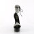 Pleaser DELIGHT-627RS Platform Sandalettes Clear Rhinestones Black EU-36 / US-6