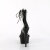 Pleaser DELIGHT-627RS Platform Sandalettes Clear Rhinestones Black EU-36 / US-6