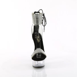 Pleaser DELIGHT-627RS Platform Sandalettes Clear...