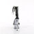 Pleaser DELIGHT-627RS Platform Sandalettes Clear Rhinestones Transparent EU-40 / US-10