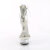 Pleaser DELIGHT-627RS Platform Sandalettes Clear Rhinestones Transparent Silver EU-38 / US-8