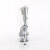 Pleaser DELIGHT-627RS Platform Sandalettes Clear Rhinestones Transparent Silver EU-38 / US-8