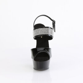 Pleaser DELIGHT-639 Platform Sandalettes Patent Black...