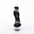 Pleaser DELIGHT-641 Platform Sandalettes Fabric Clear Black EU-39 / US-9