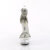 Pleaser DELIGHT-641 Platform Sandalettes Fabric Clear Silver EU-40 / US-10