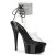 Pleaser DELIGHT-691-2RS Platform Sandalettes Clear Rhinestones Black EU-37 / US-7