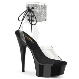 Pleaser DELIGHT-691-2RS Platform Sandalettes Clear...