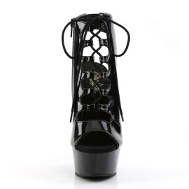 Pleaser DELIGHT-600-20 Black/Black EU-42 / US-12