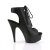 Pleaser DELIGHT-600-20 Black Faux Leather/Black Matte EU-40 / US-10