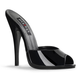Devious DOMINA-101 Mules Patent Black EU-40 / US-10