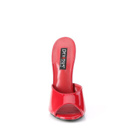 Devious DOMINA-101 Mules Patent Red EU-38 / US-8