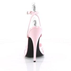 Devious DOMINA-108 Sandalettes Patent Baby Pink EU-38 / US-8